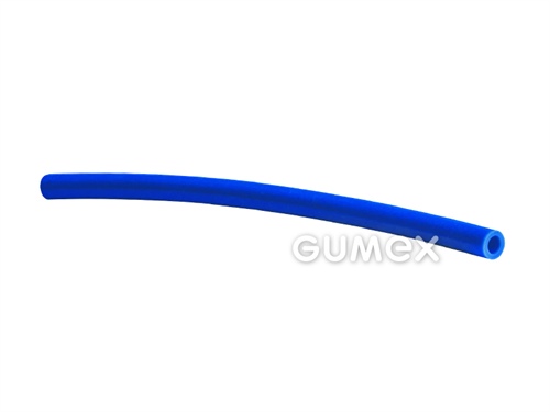 Silikónová hadička, 7/10mm, 40°ShA, -60°C/+180°C, modrá (RAL 5015)